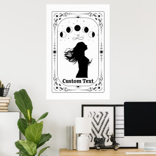 Aanpasbare Tarot Feministische Magische Mystieke H Poster