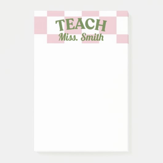 Aanpasbare Teacher Post-it Post-it® Notes (Voorkant)