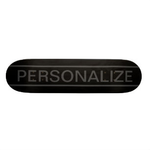 Aanpasbare tekst Krachtig modern zwart & donkerg Skateboard