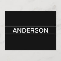 Aanpasbare tekst | Stout modern zwart en wit