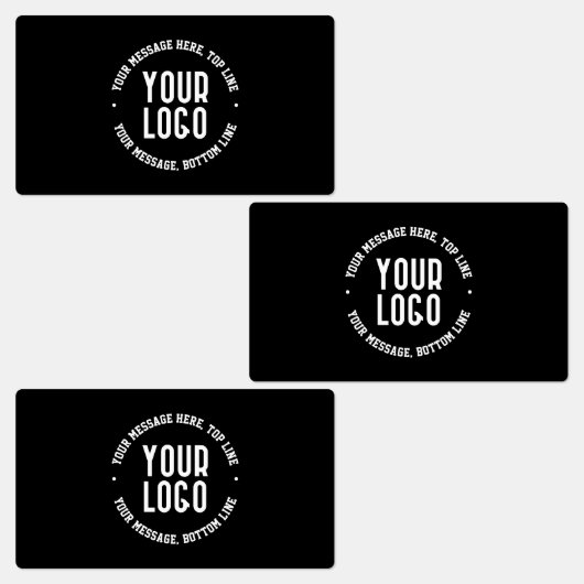 Aanpasbare tekst & uw geüploade logo of afbeelding labels (Groep)