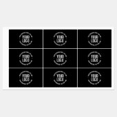 Aanpasbare tekst & uw geüploade logo of afbeelding labels (Vel)