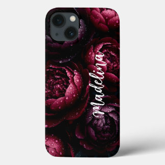 Aanpasbare telefoonhoes enkele kleur voeg je naam  iPhone 13 hoesje