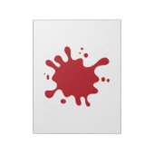 Aanpasbare Tomaat Rood Spetter Notitieblok (Gedraaid)