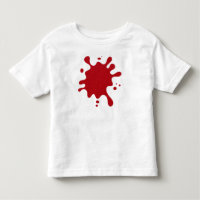 Aanpasbare Tomaat Rood Verfspat T-shirt