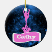 Aanpasbare torenstunt-ornament keramisch ornament (Achterkant)