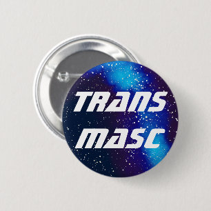 Aanpasbare Trans Mannelijke Galaxy Identiteit Ronde Button 5,7 Cm