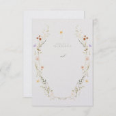 Aanpasbare trouwuitnodiging kaart (Voorkant / Achterkant)