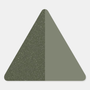 Aanpasbare Tweetonige Groene Driehoeksticker Driehoek Sticker