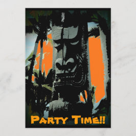 Aanpasbare uitnodigingen voor hawaii tiki