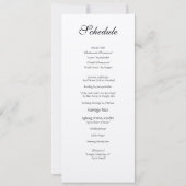 Aanpasbare uitnodigingskaarten voor trouwfeesten S Kaart (Achterkant)