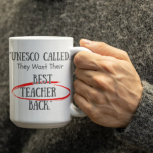 Aanpasbare UNESCO vraagt hun beste leraren Koffiemok