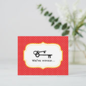 Aanpasbare verhuis aankondiging (Staand voorkant)