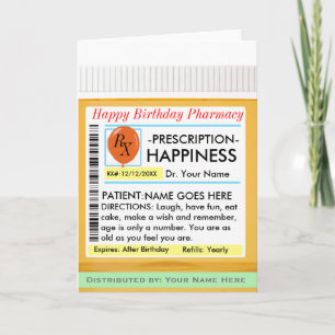 Aanpasbare verjaardagskaart kaart