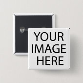 aanpasbare vierkante knop vierkante button 5,1 cm (Voorkant /achterkant)