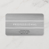 Aanpasbare visitekaartjes van zilvertitaniummetaal (Achterkant)