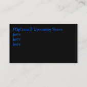 Aanpasbare visitekaartjes voor tandarts (Achterkant)