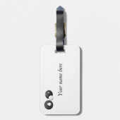 Aanpasbare wandelbalken bagagelabel (Achterkant verticaal)