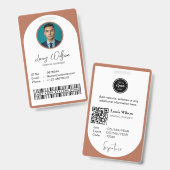 Aanpasbare werknemers-ID Badge (Voor- en achterkant)