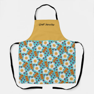 Aanpasbare Whimsical Eieren en Bacon Schort