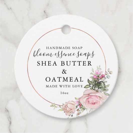 Aanpasbare zeep Labels (Voorkant)