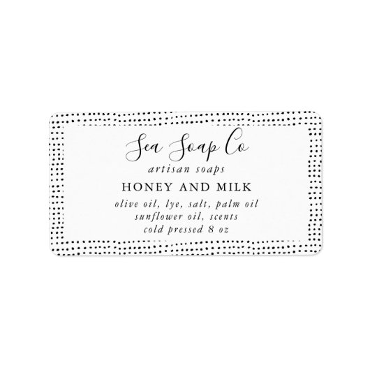 Aanpasbare zeeplabels etiket (Voorkant)