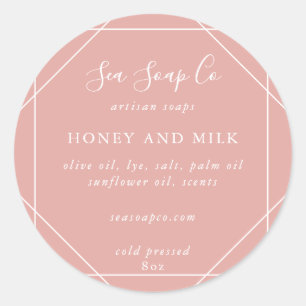 Aanpasbare zeepstickers ronde sticker