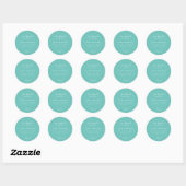 Aanpasbare zeepstickers ronde sticker (Vel)