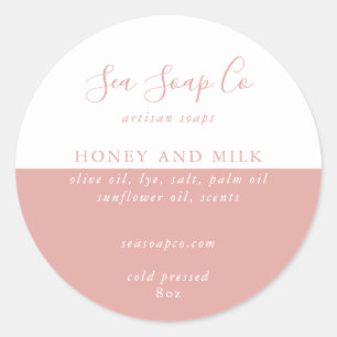 Aanpasbare zeepstickers ronde sticker