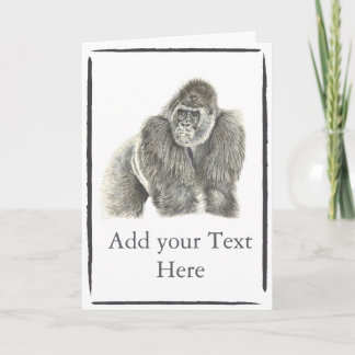 Aanpasbare Zilverrug Gorilla Kaart