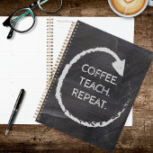 Aanpasbare Zin Koffie Lesgeven Herhalen Planner