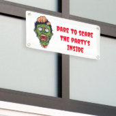 Aanpasbare zombie Halloween thema banner (Buitenkant Gebouw)