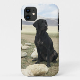 Aanpasbare Zwarte Labrador Retriever iPhone 11 Hoesje