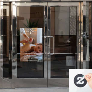 Aanpassen Acupunctuur Therapie Kliniek 2 Raamsticker