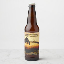 Aanpassen Alaskan Grizzly Golden Ale Gedetailleerd Bier Etiket