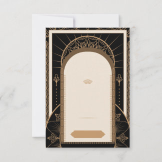 AANPASSEN: Art Deco stijl achtergrond Huwelijk Save The Date