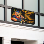 Aanpassen Barbecue Smoker Mobile Business Banner (Buitenkant Gebouw)