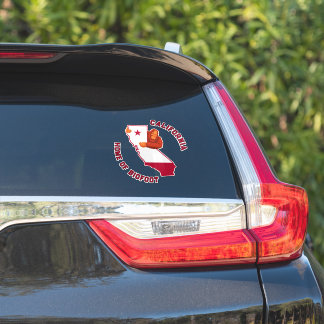 Aanpassen Californië Staat Thuis van Bigfoot Grapp Sticker