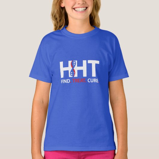 AANPASSEN! Cure HHT Awareness T-Shirt (Voorkant)