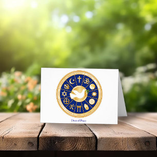 Aanpassen Dove of Peace Wenskaart 4" x 5.6"