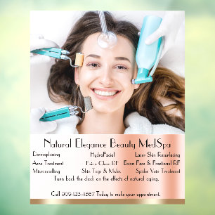 Aanpassen Gedetailleerde Med Spa Schoonheidsbehand Raamsticker