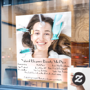 Aanpassen Gedetailleerde Med Spa Schoonheidsbehand Raamsticker