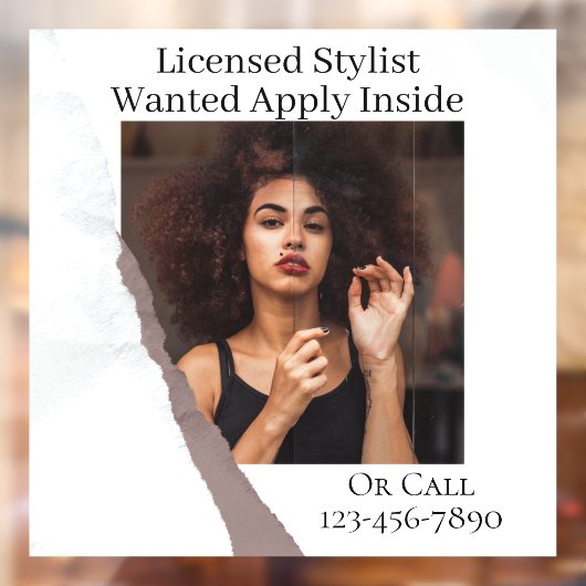 Aanpassen Haarlijst Gewenst toepassen Inside Raamsticker (Vel 2)