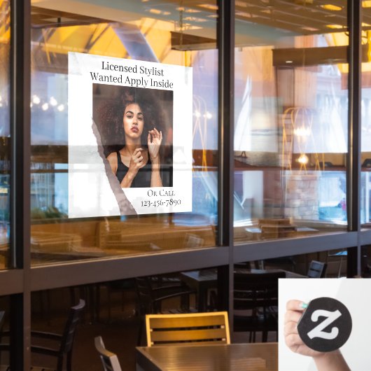 Aanpassen Haarlijst Gewenst toepassen Inside Raamsticker (Restaurant Raam)