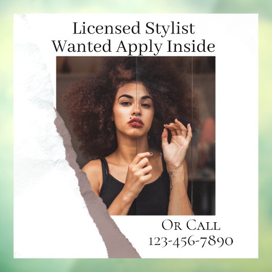 Aanpassen Haarlijst Gewenst toepassen Inside Raamsticker (Vel 3)