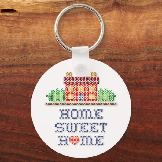 Aanpassen Home Sweet Home Sleutelhanger (Voorkant)