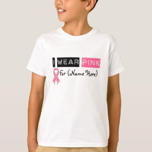 Aanpassen I Draag roze lintborstkanker T-shirt