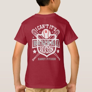 Aanpassen Ik Kan Het Niet Het Is Honkbalseizoen Nu T-shirt