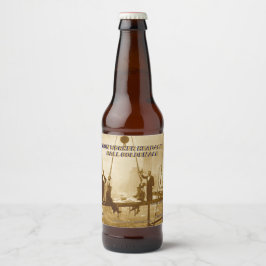 Aanpassen Iron Worker Hoofdpijn Ball Home Brewed Bier Etiket
