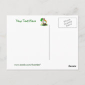 Aanpassen It Jack Russell Puppy St Pattys Day Kaar Briefkaart (Achterkant)
